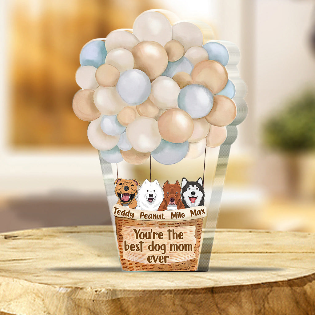 Dog Mom - Personalized Mother's Day Dog Custom Shaped Acrylic Plaque