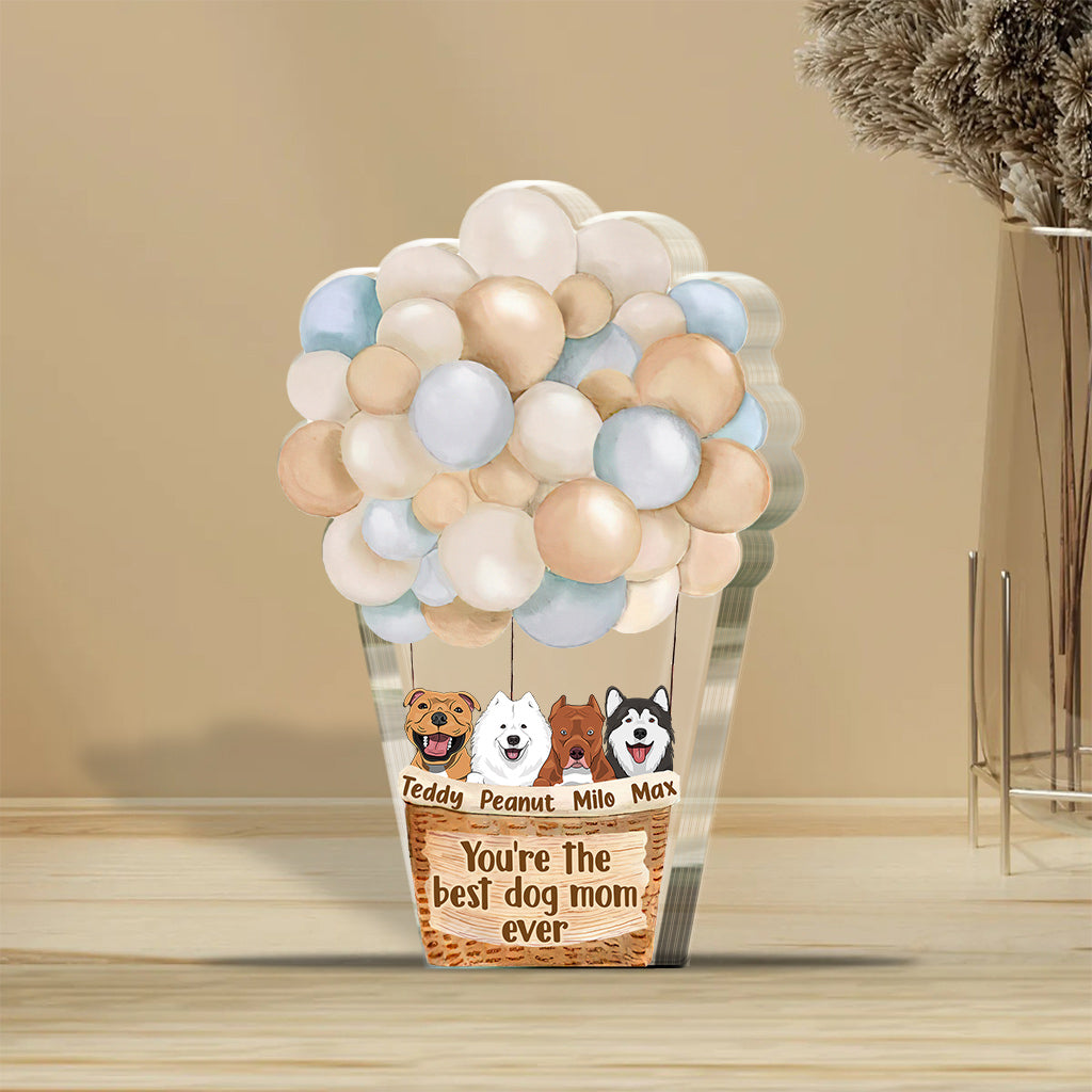 Dog Mom - Personalized Mother's Day Dog Custom Shaped Acrylic Plaque