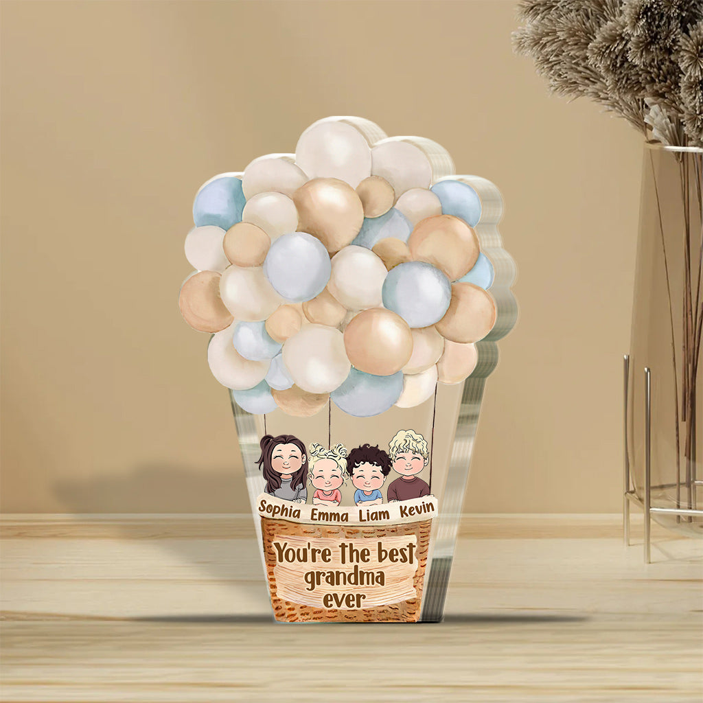 You're The Best - Personalized Mother's Day Grandma Custom Shaped Acrylic Plaque