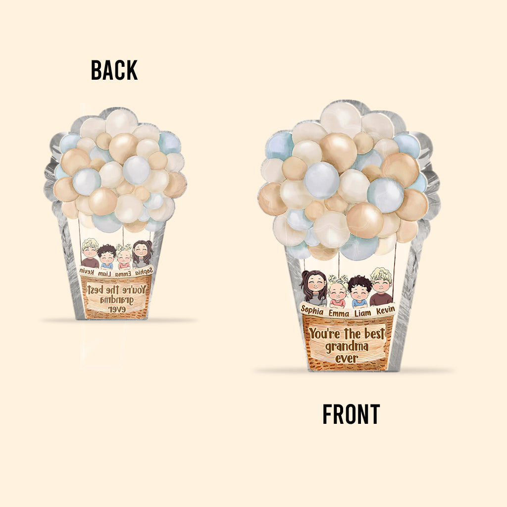 You're The Best - Personalized Mother's Day Grandma Custom Shaped Acrylic Plaque