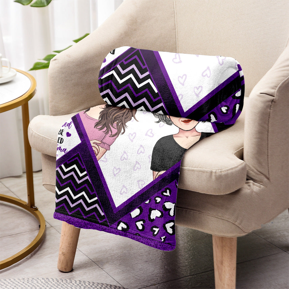 Grandma And Grandchildren - Personalized Mother's Day Grandma Blanket