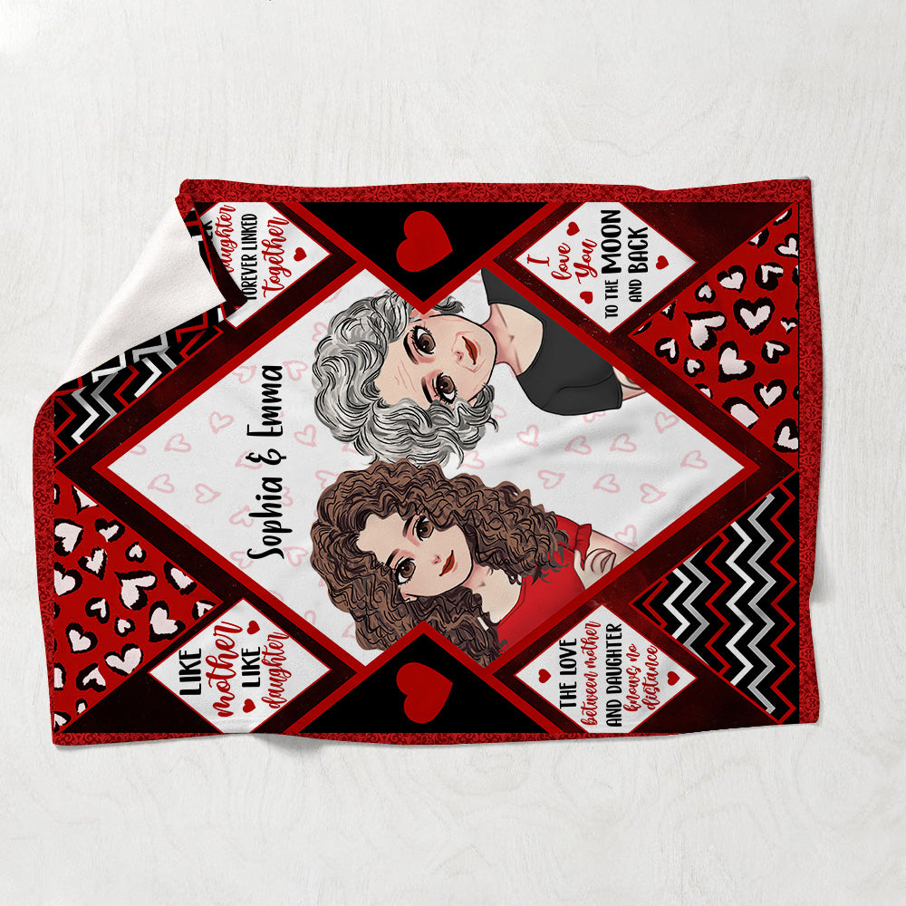 Mother And Daughter - Personalized Mother's Day Mother Blanket