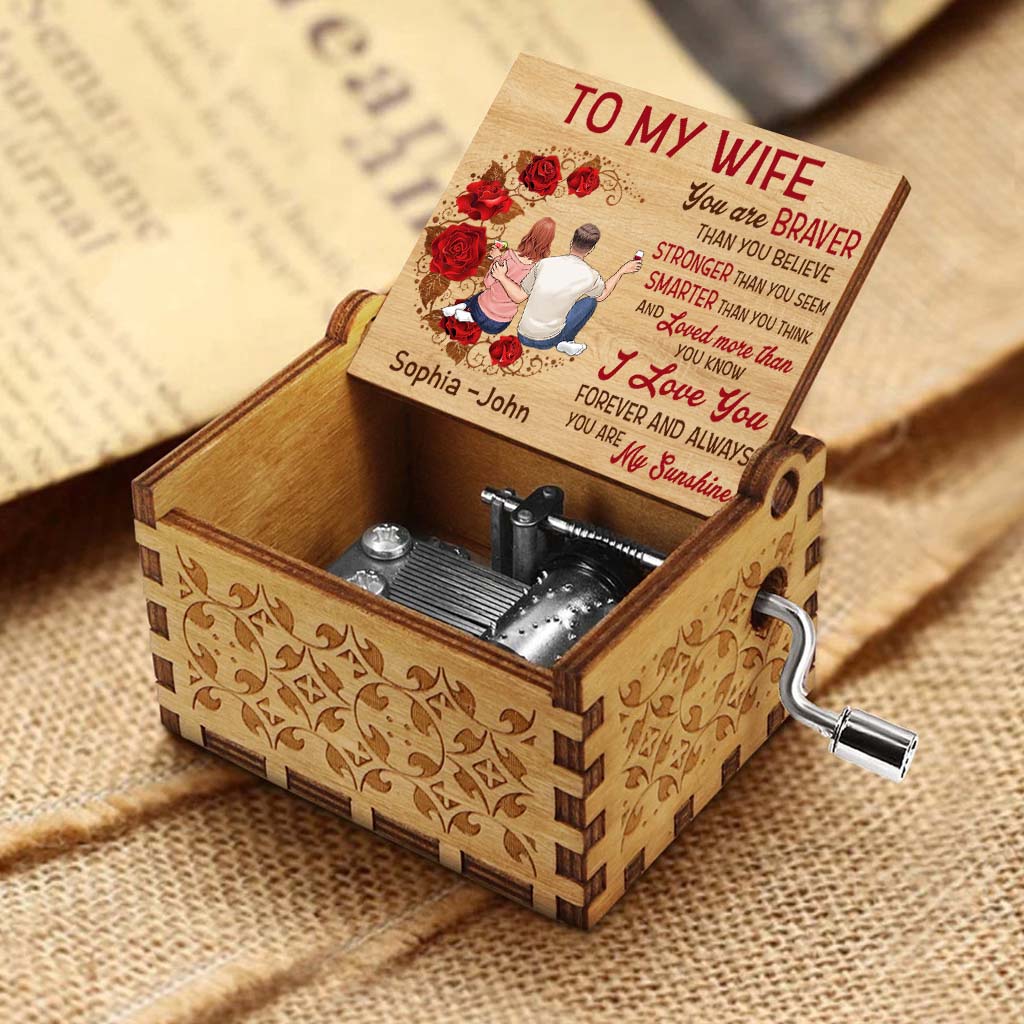 My Sunshine - Personalized Couple Hand Crank Music Box