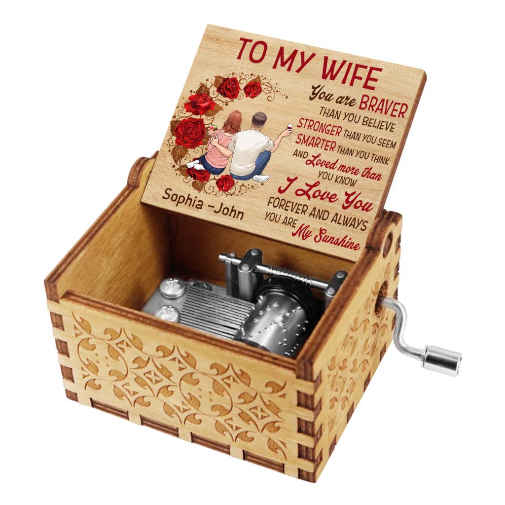 My Sunshine - Personalized Couple Hand Crank Music Box