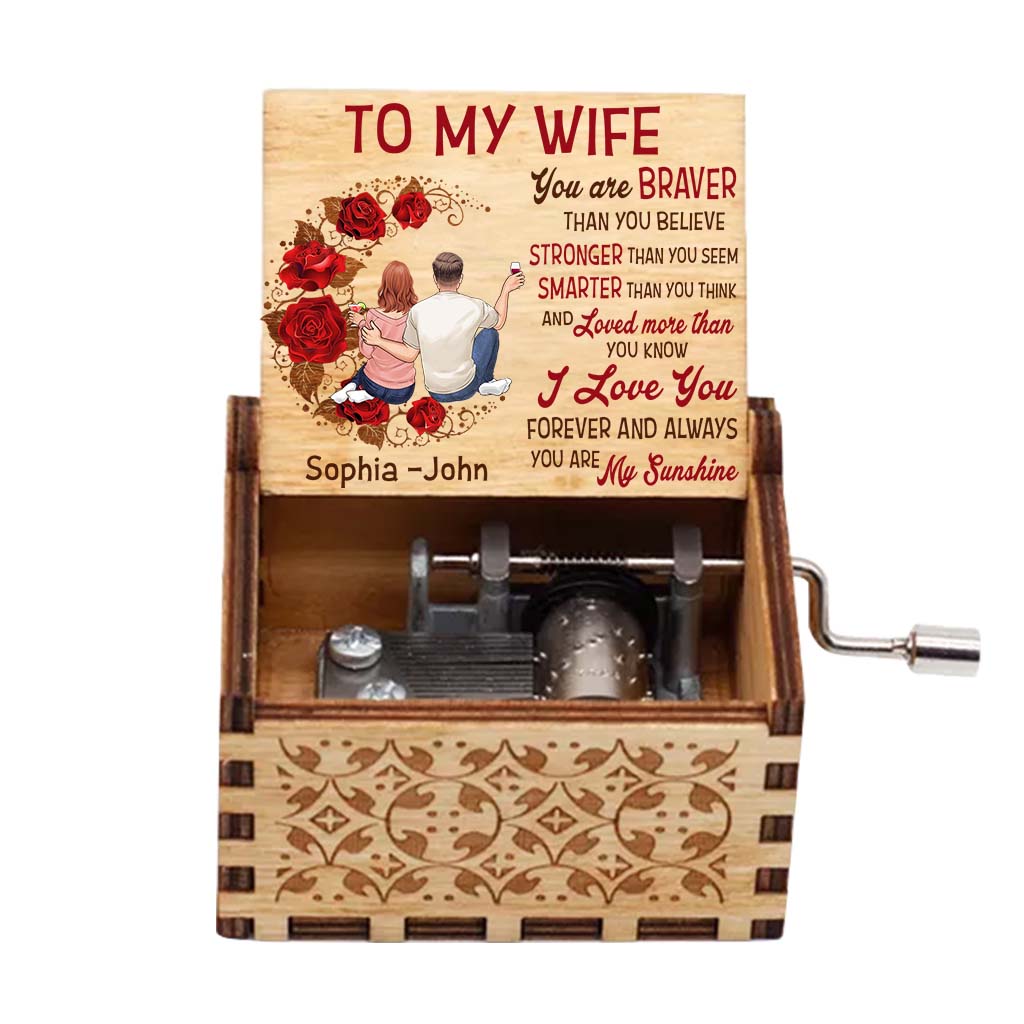 My Sunshine - Personalized Couple Hand Crank Music Box