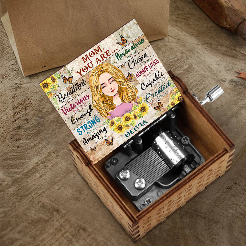 Mom You Are - Personalized Mother's Day Mother Hand Crank Music Box