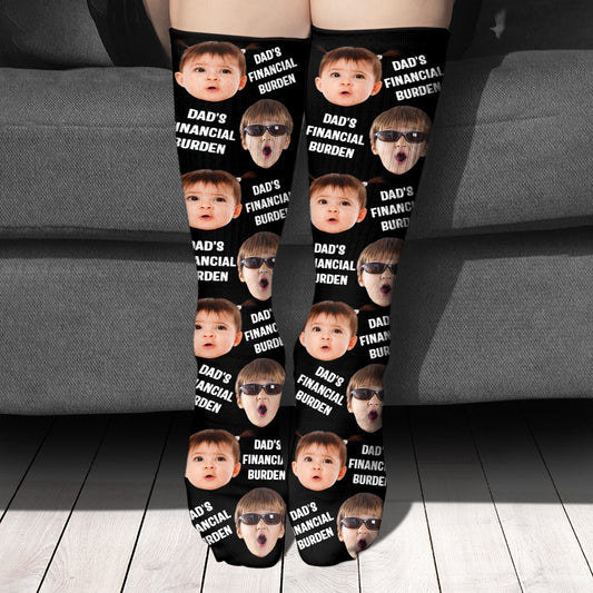 Dad's Financial Burden - Personalized Father Socks