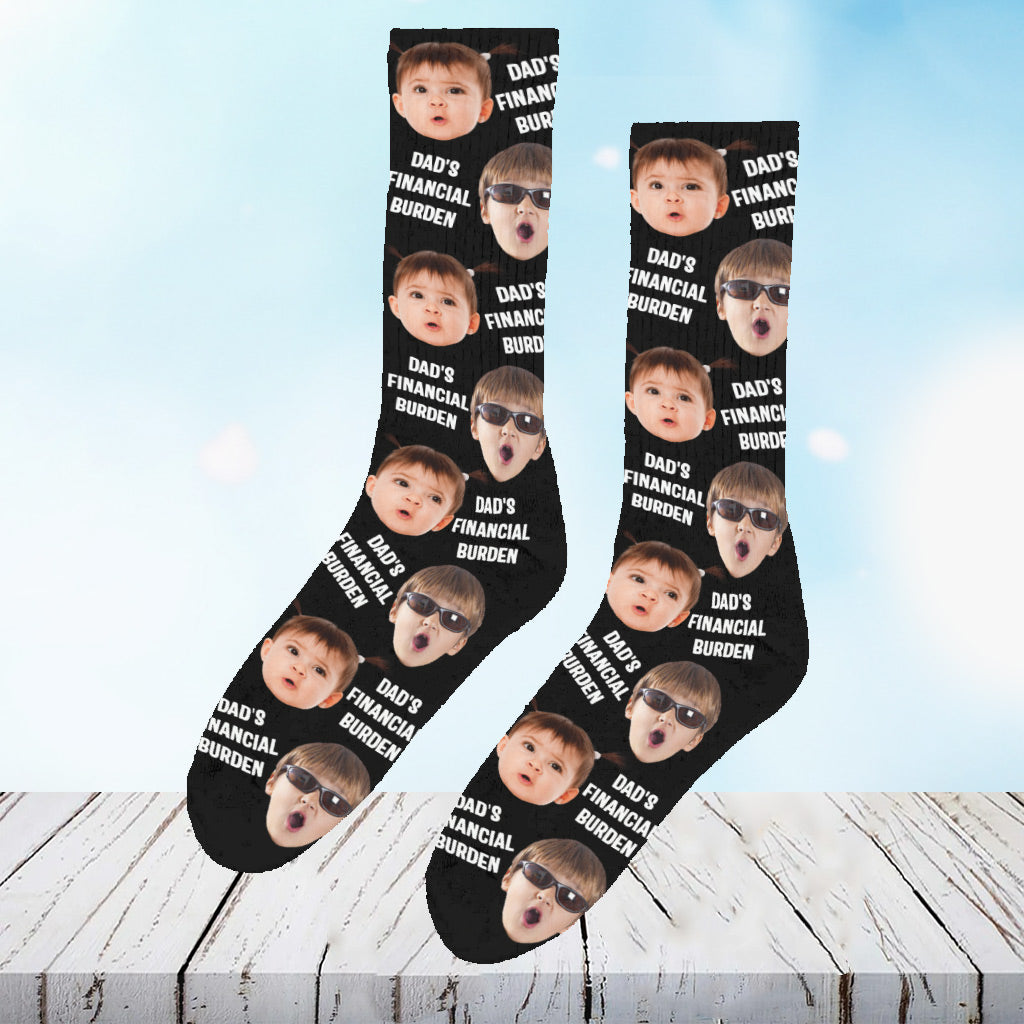 Dad's Financial Burden - Personalized Father Socks