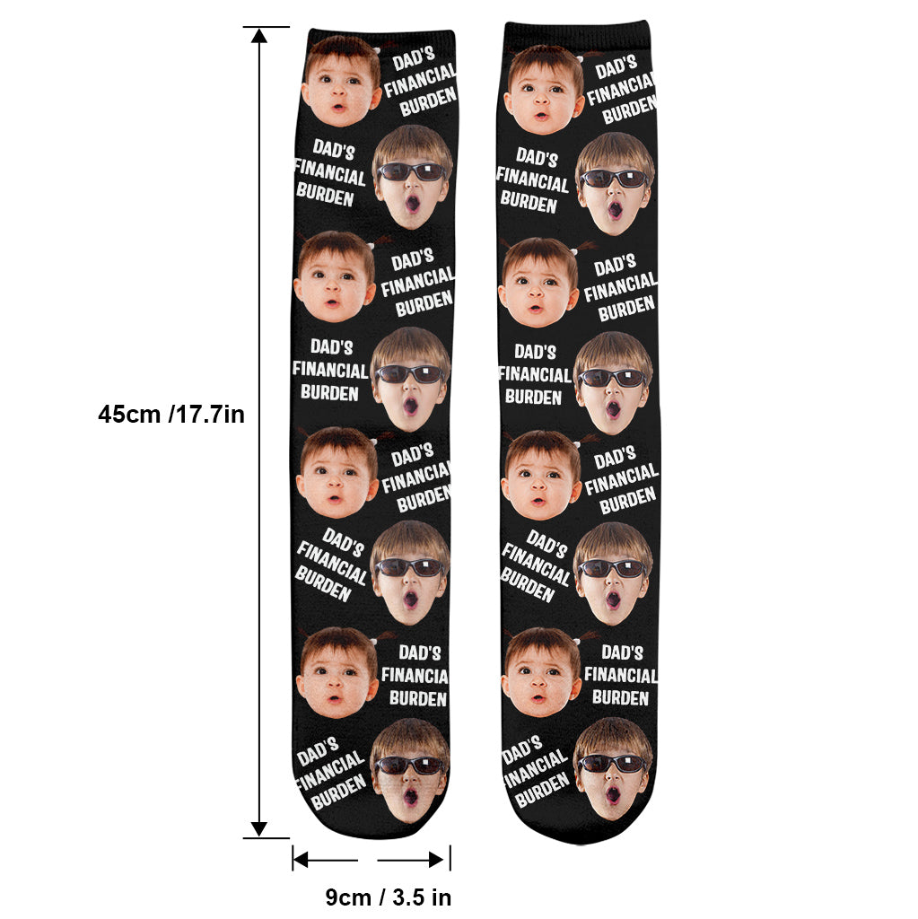 Dad's Financial Burden - Personalized Father Socks
