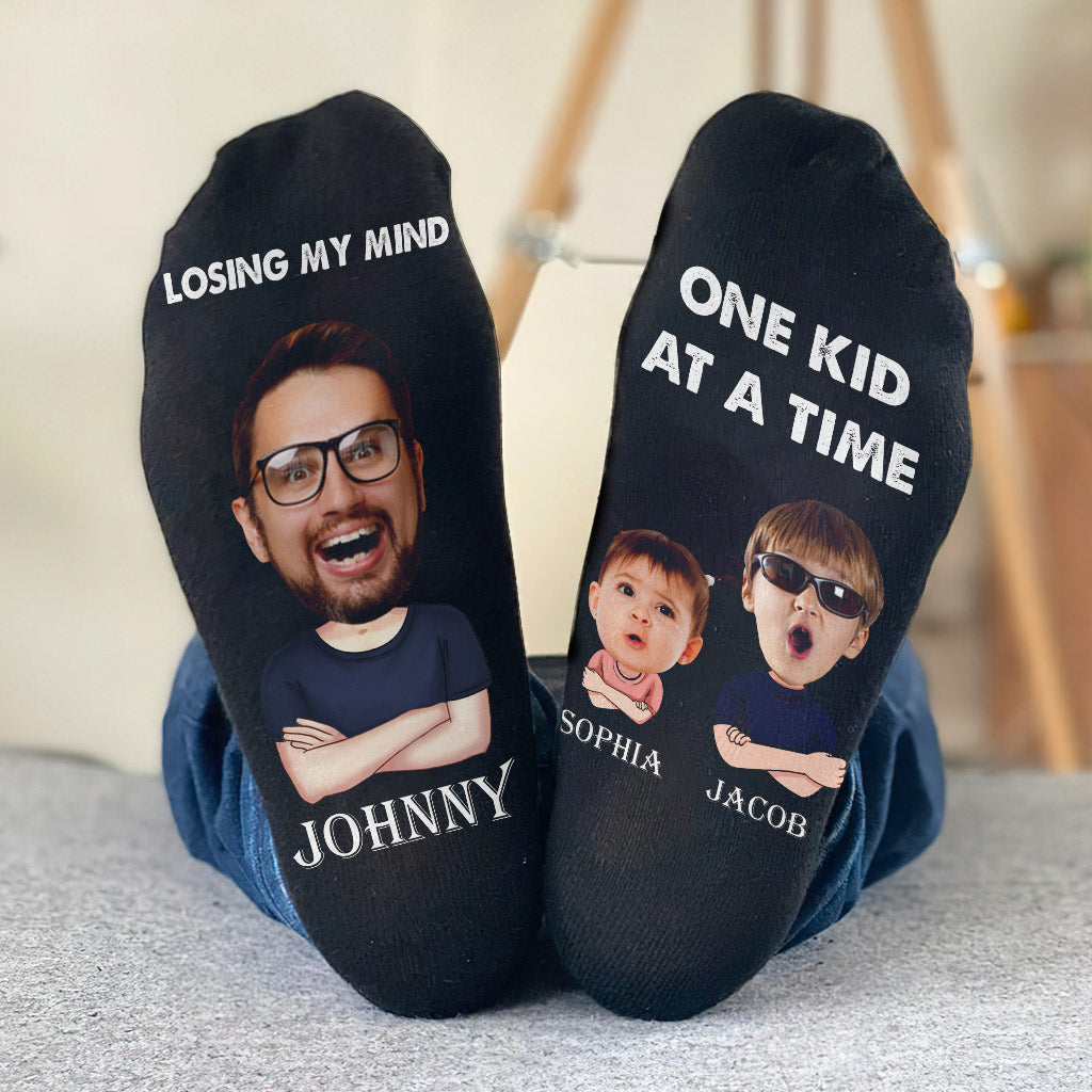 Losing My Mind - Personalized Father Socks