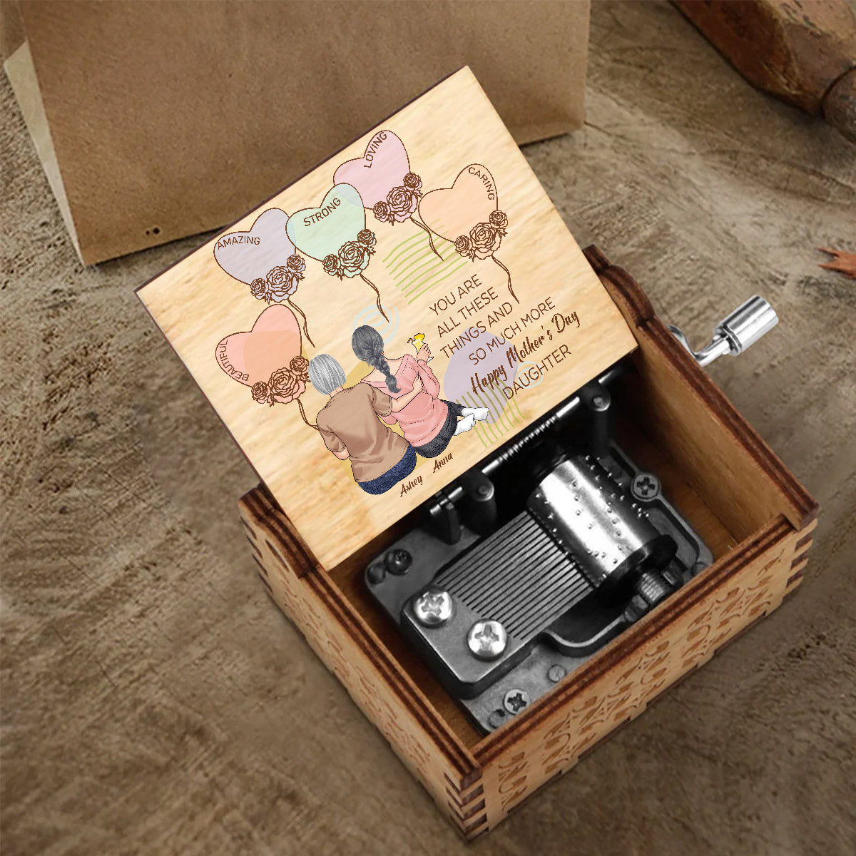 You Are All The Things - Personalized Daughter Hand Crank Music Box