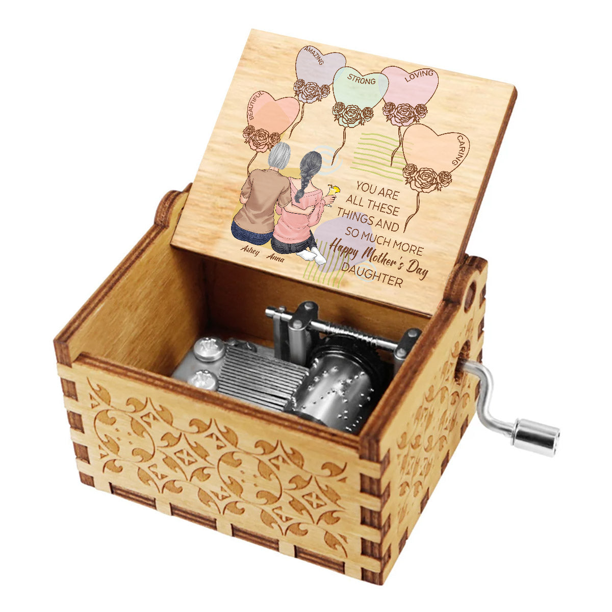 You Are All The Things - Personalized Daughter Hand Crank Music Box