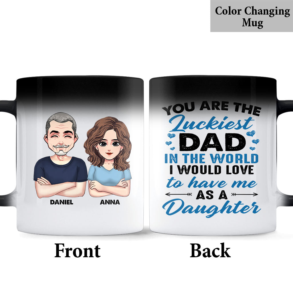 You're The Luckiest Dad - Personalized Father Mug