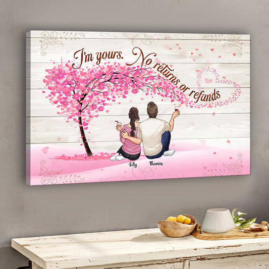 I'm Yours - Personalized Couple Canvas And Poster