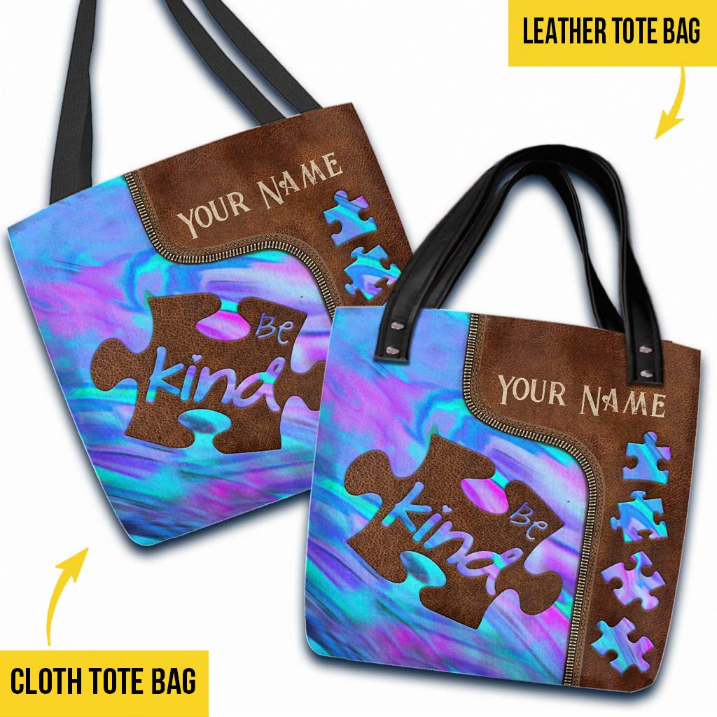 Be Kind - Autism Awareness Personalized Tote Bag