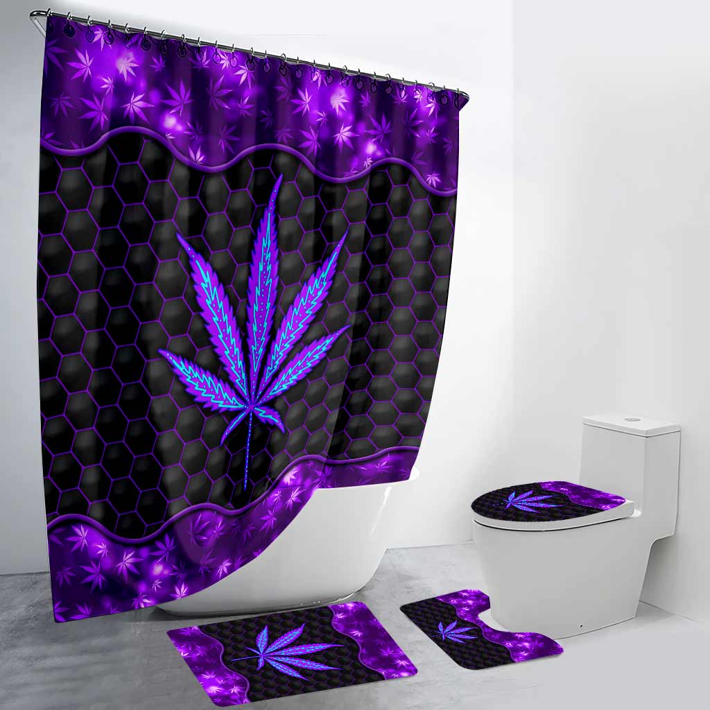 Magic Leaf - Personalized Weed Bathroom Curtain & Mats Set