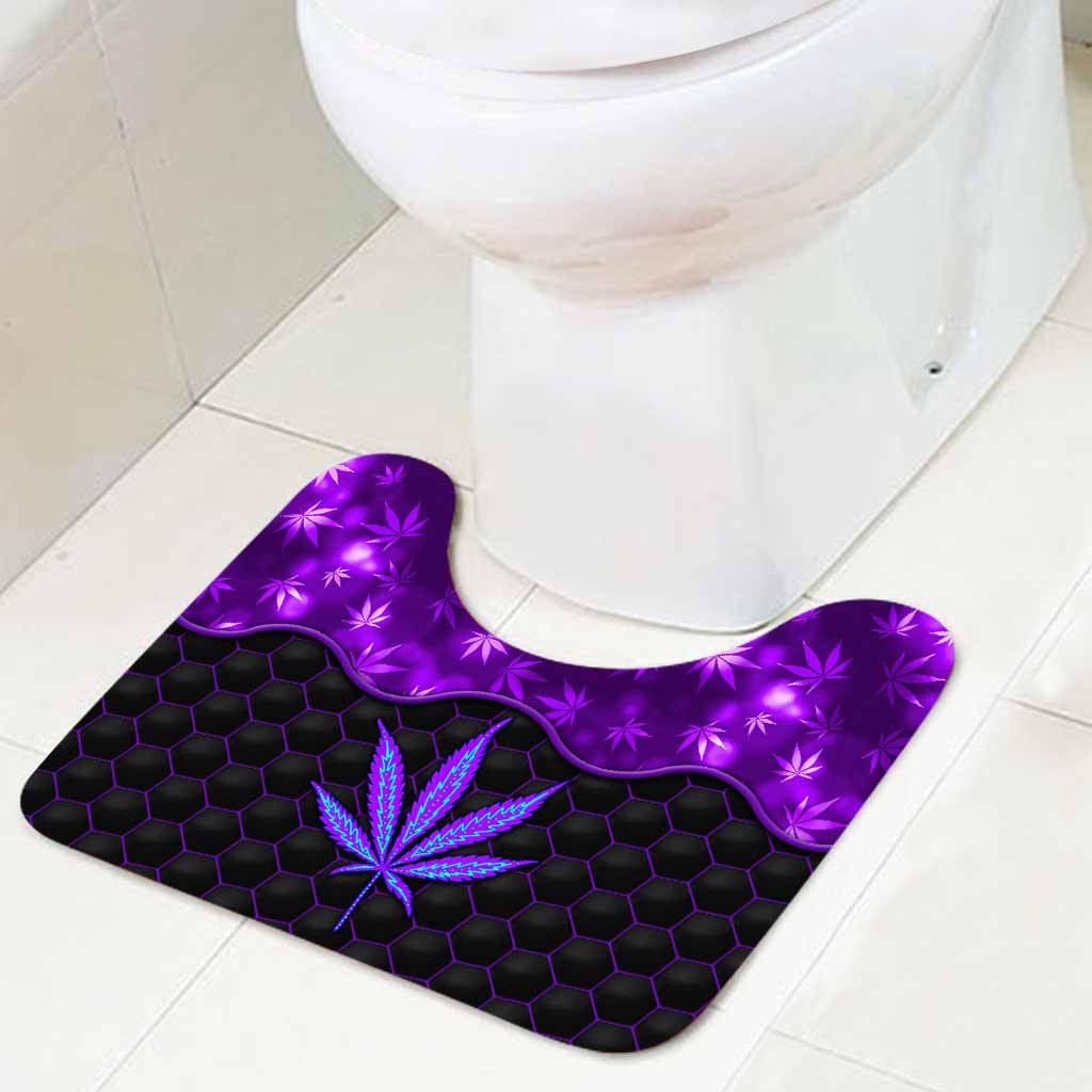Magic Leaf - Personalized Weed Bathroom Curtain & Mats Set