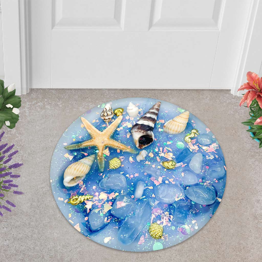 Beach Soul - Sea Lover Shaped Doormat With 3D Pattern Print