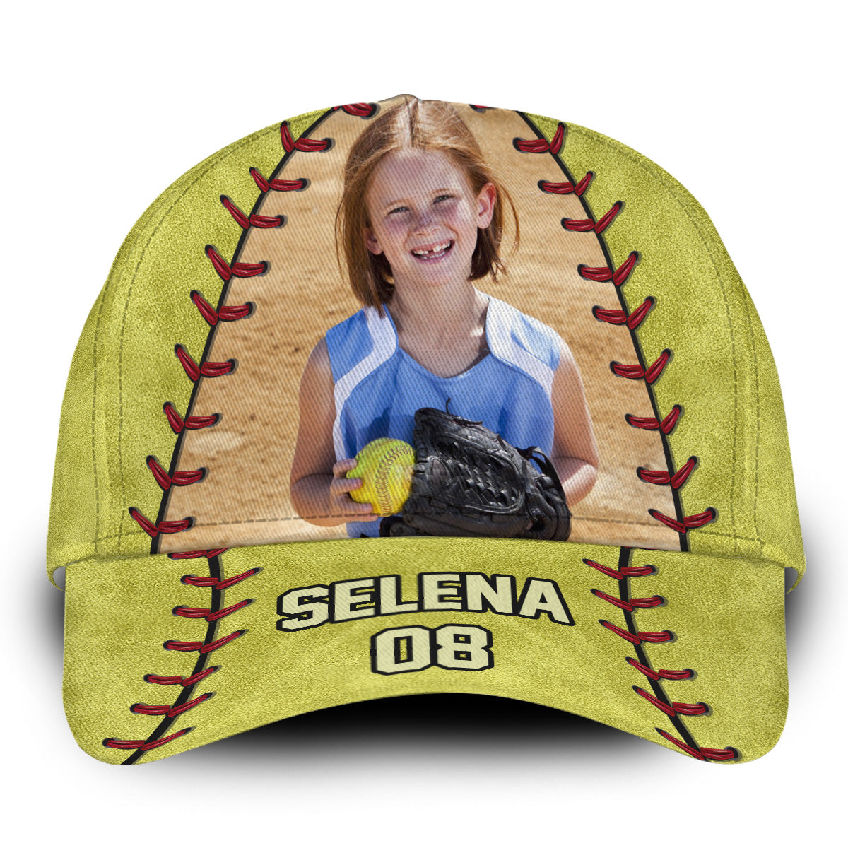 Play Like A Girl Try To Keep Up - Personalized Softball Classic Cap