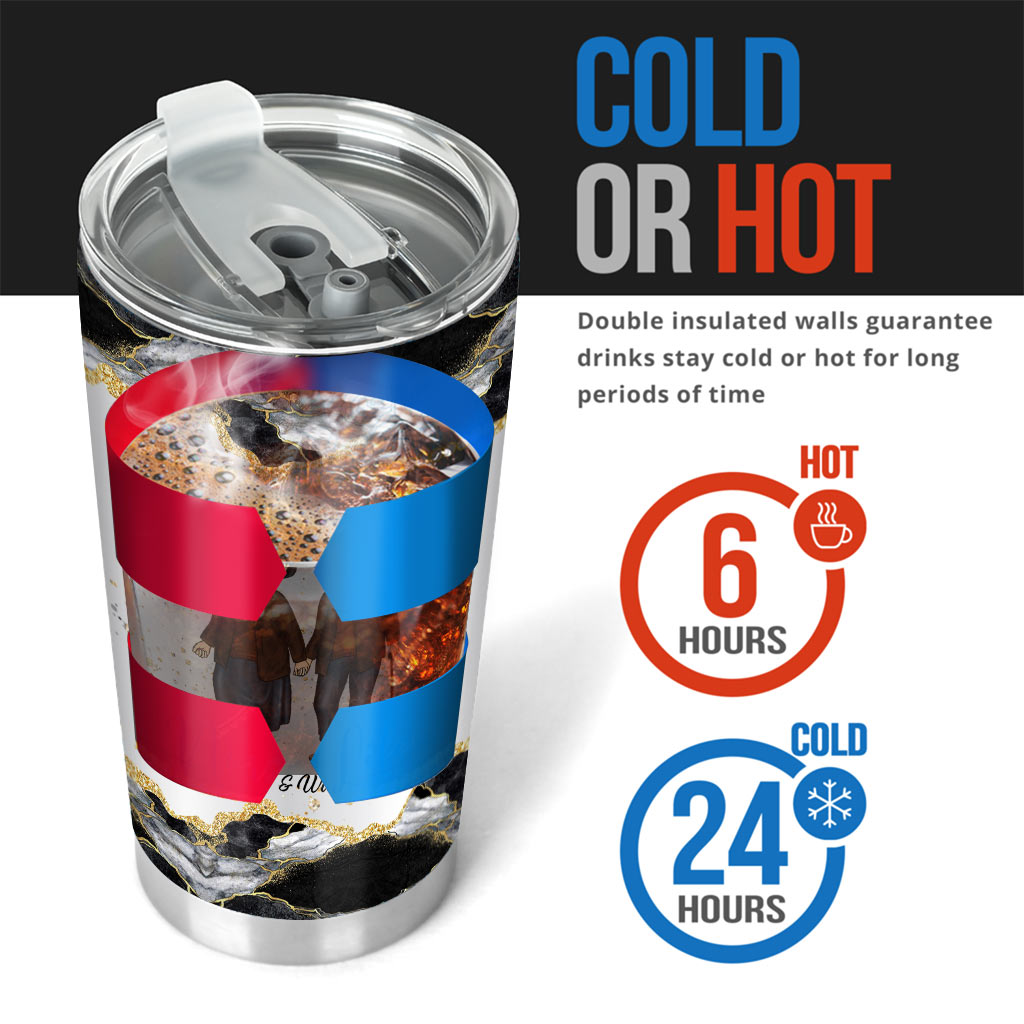 I Want To Grow Old With You - Personalized Couple Tumbler