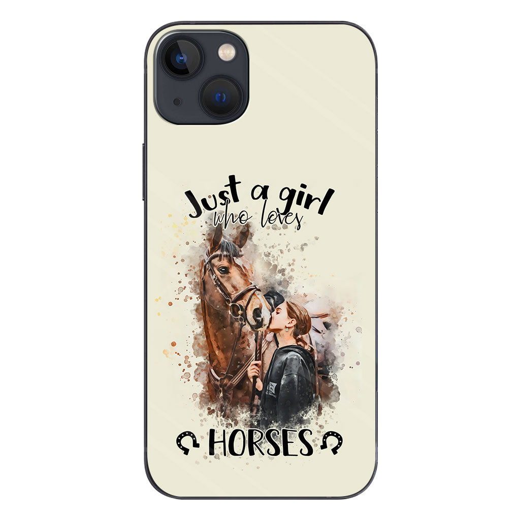 Just A Girl Who Loves Horses - Personalized Horse Phone Case