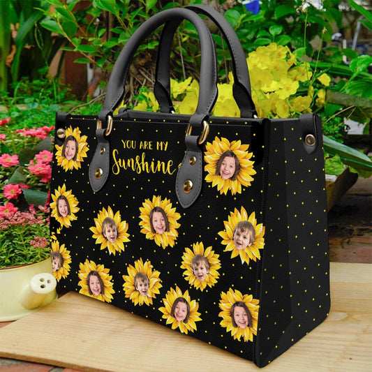 Grandma’s Garden - Gift for grandma, mom - Personalized Leather Handbag