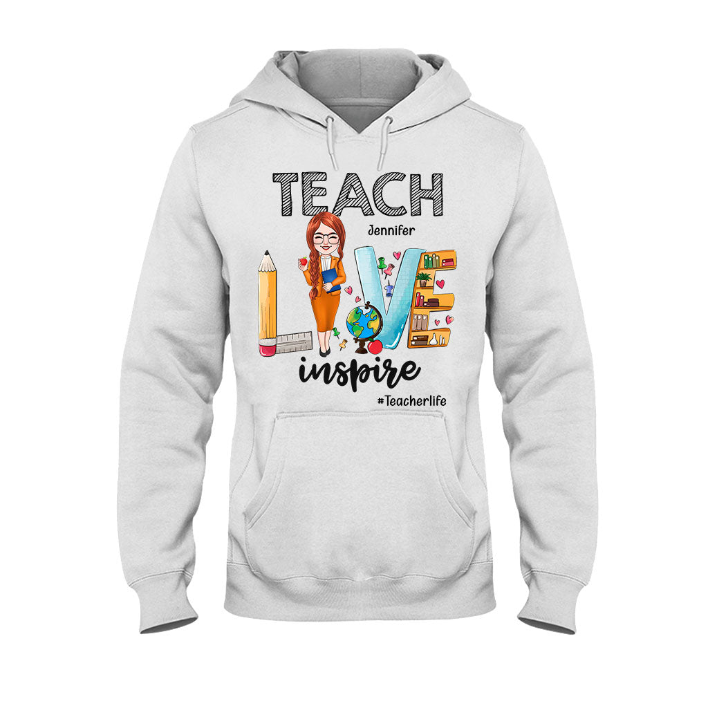 Teach Love Inspire - Personalized Teacher T-shirt & Hoodie