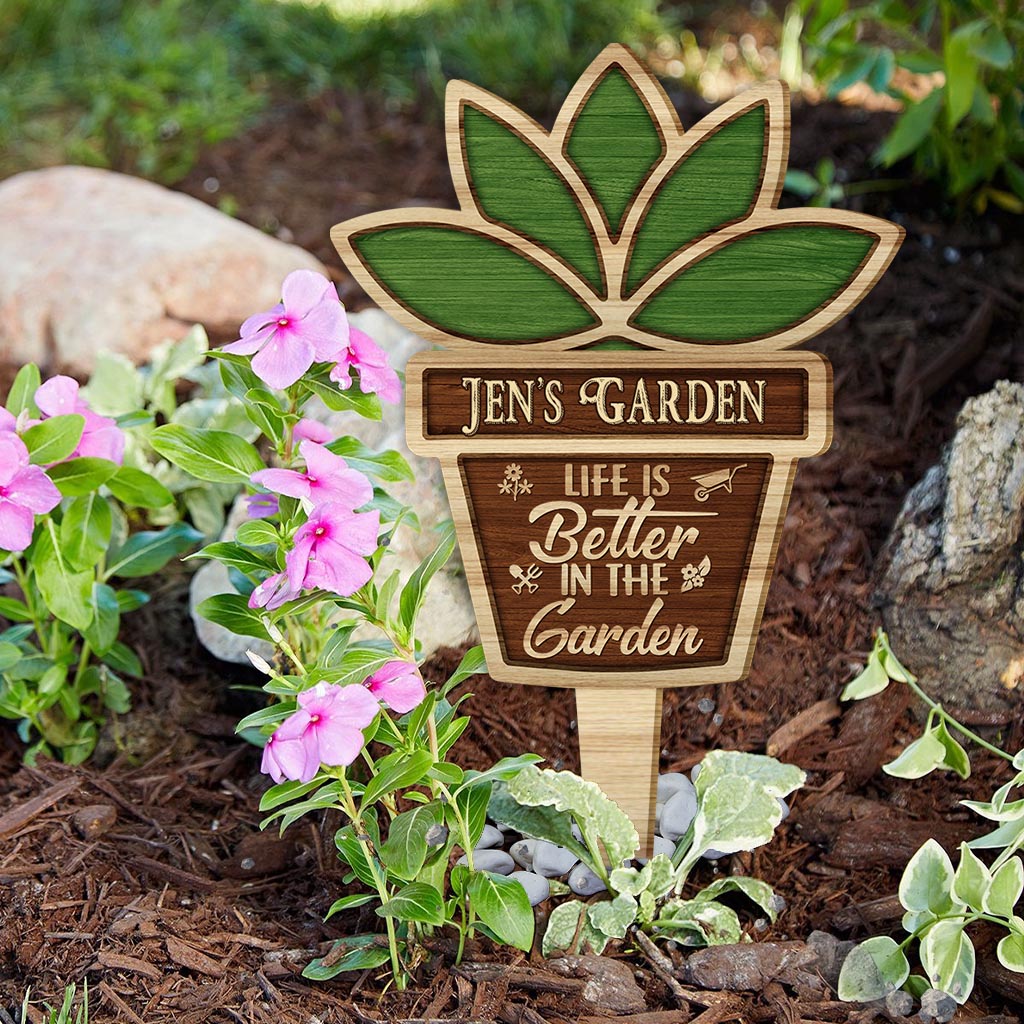 Beware Crazy Plant Lady Lives Here - Personalized Gardening Acrylic Plaque Stake