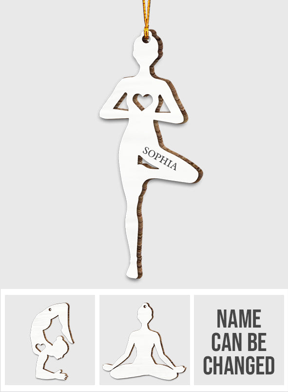 Love Yoga - Personalized Yoga Ornament