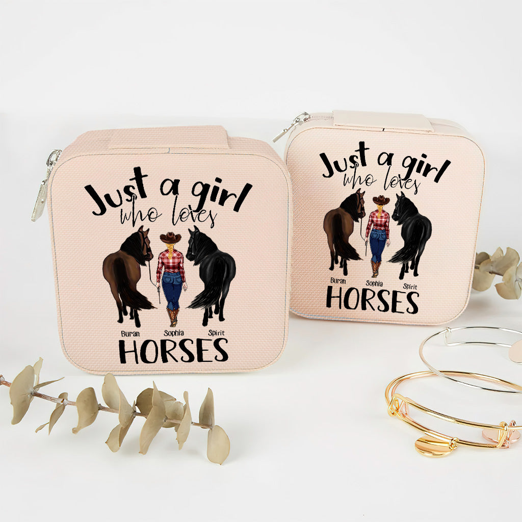 Just A Girl Who Loves Horses - Personalized Horse Jewelry Box