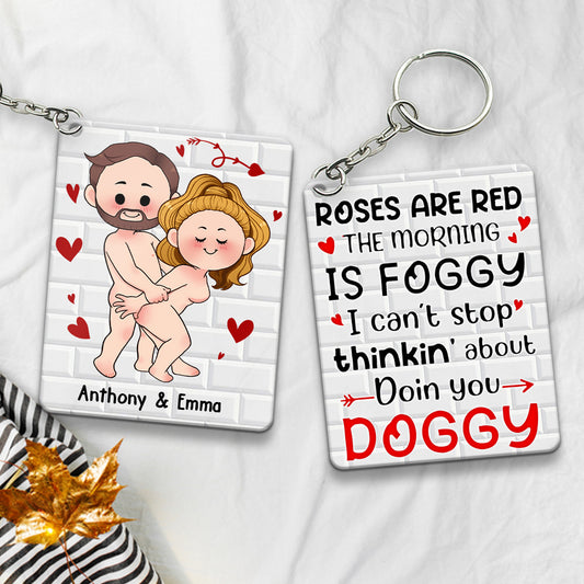 I Just Want You To Be Happy - Couple gift for husband, wife, boyfriend, girlfriend - Personalized Keychain