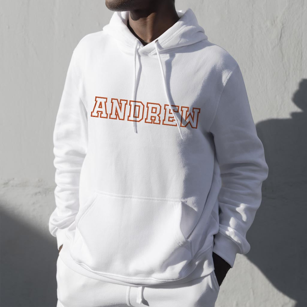 Custom Name - Personalized Couple Embroidered Hoodie