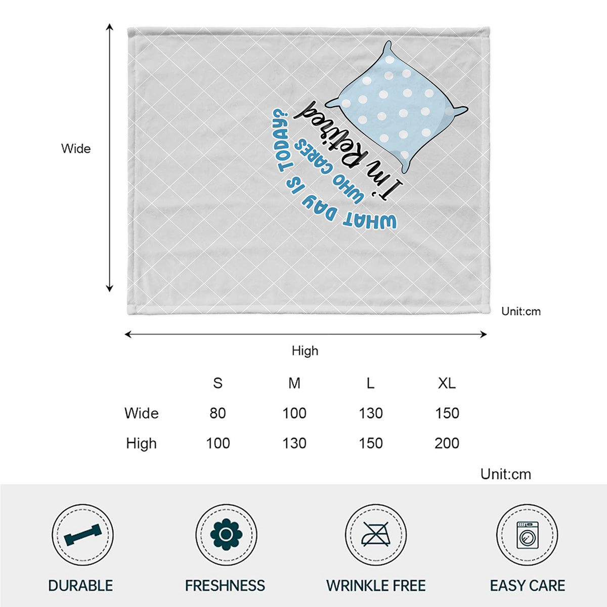 What Day Is Today - Personalized Retired Blanket