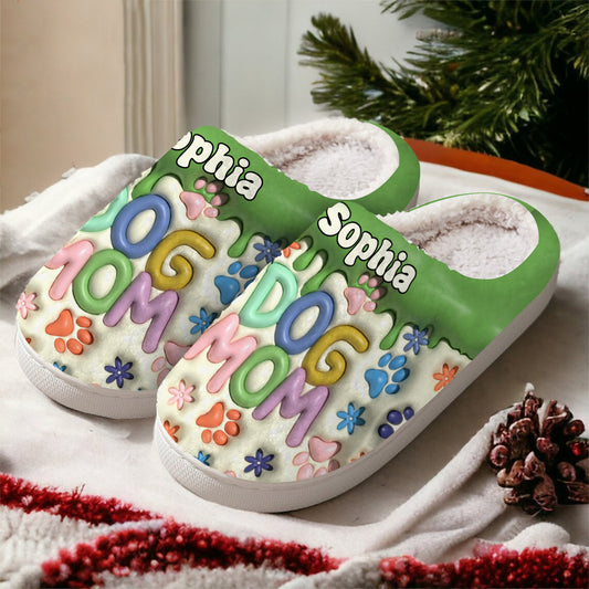 Pet Mom - Personalized Dog Slippers