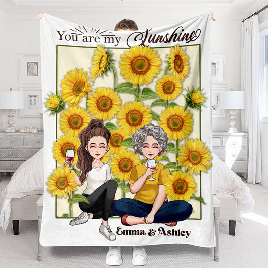 You Are My Sunshine - Personalized Mother's Day Mother Blanket