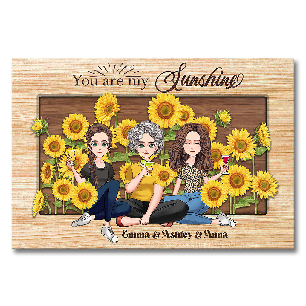 You Are My Sunshine - Personalized Mother's Day Mother Canvas And Poster