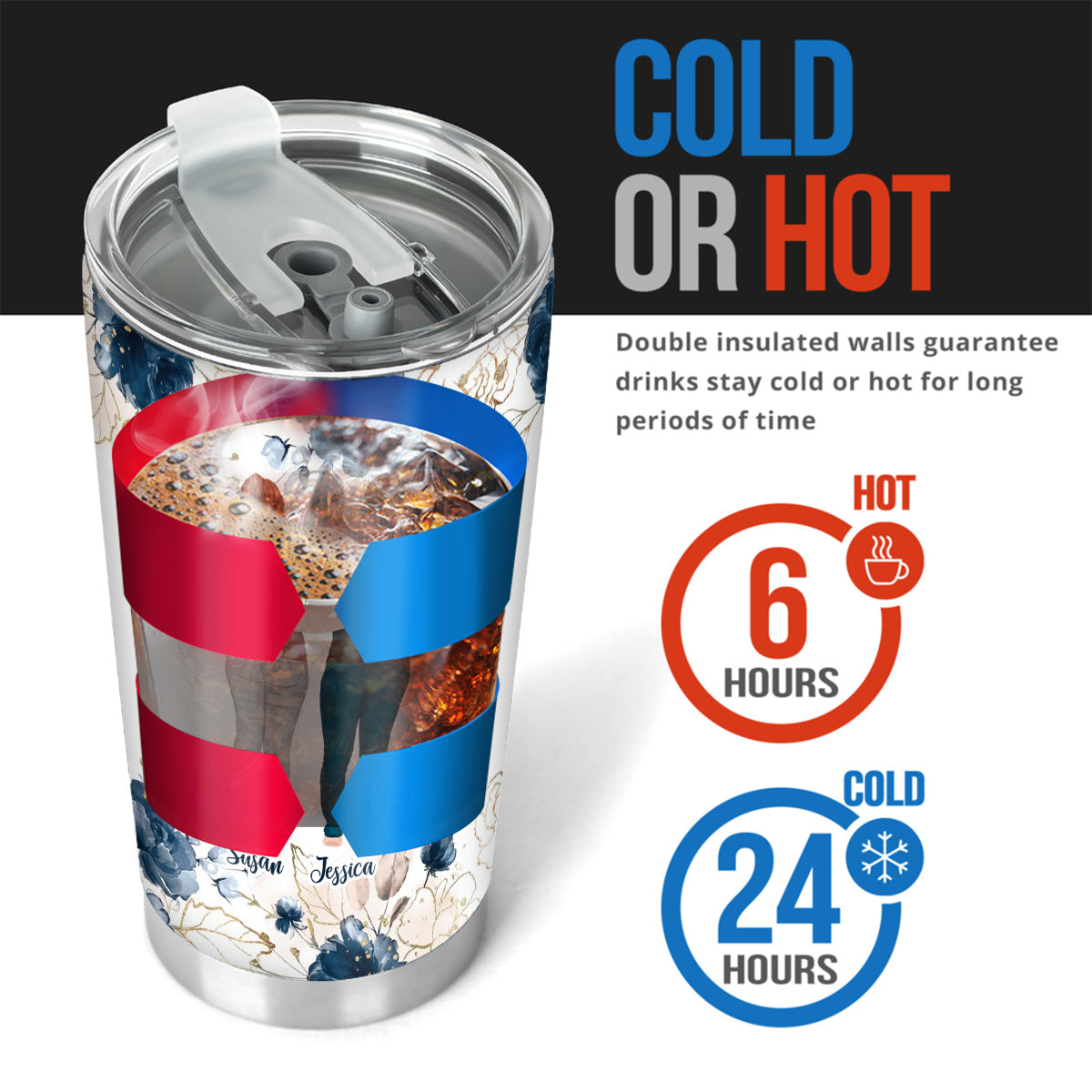 Our Laugh Are Limitless - Personalized Bestie Tumbler