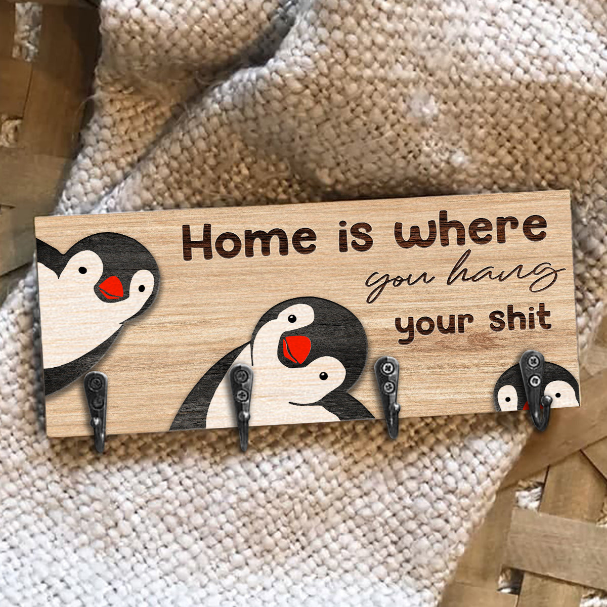 Home Is Where You Hang - Family Key Rack