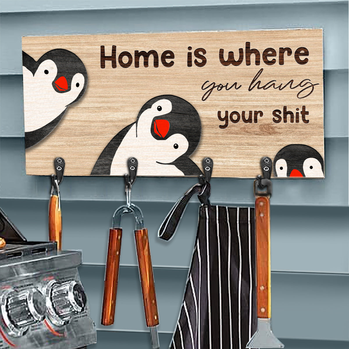 Home Is Where You Hang - Family Key Rack