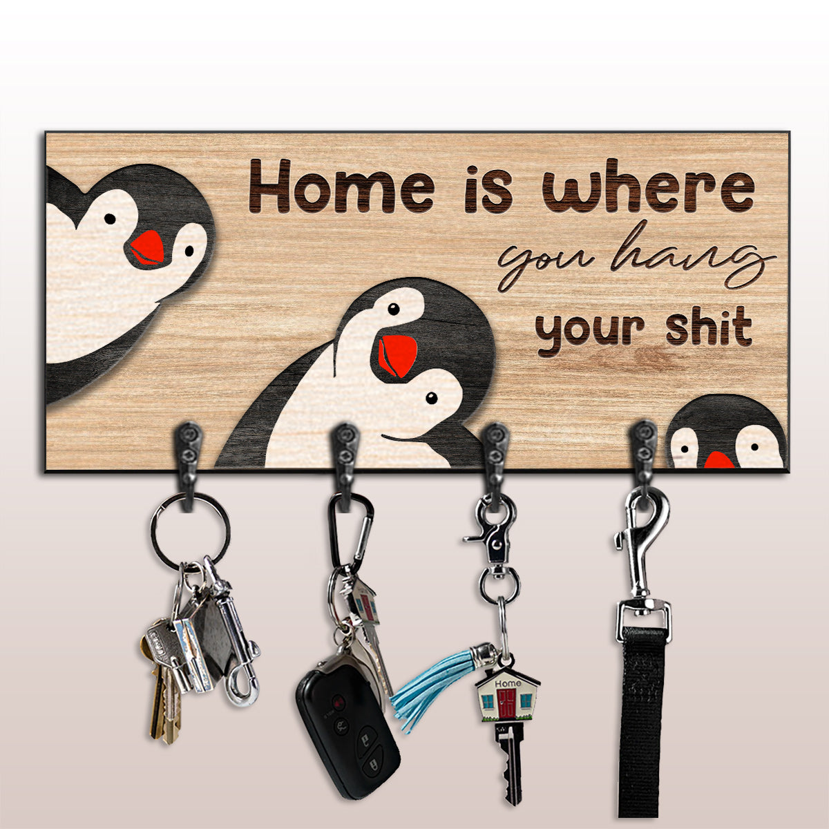 Home Is Where You Hang - Family Key Rack