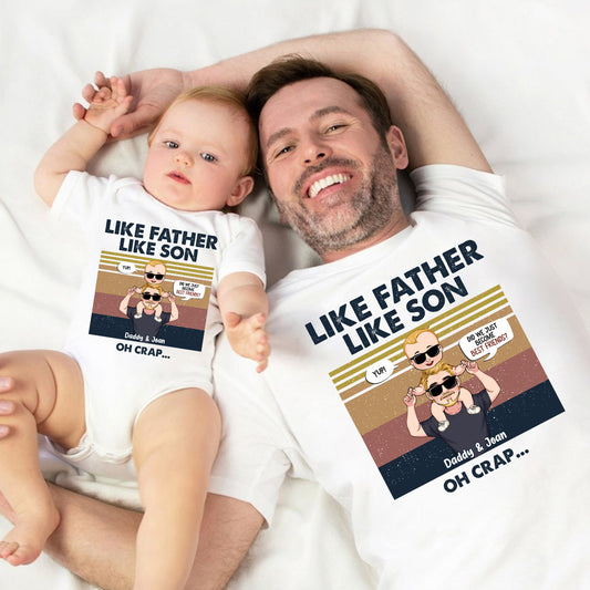 Did We Just Become Best Friends? - Gift for dad, newborn, baby/infant (0-1 year), new dad - Personalized Set