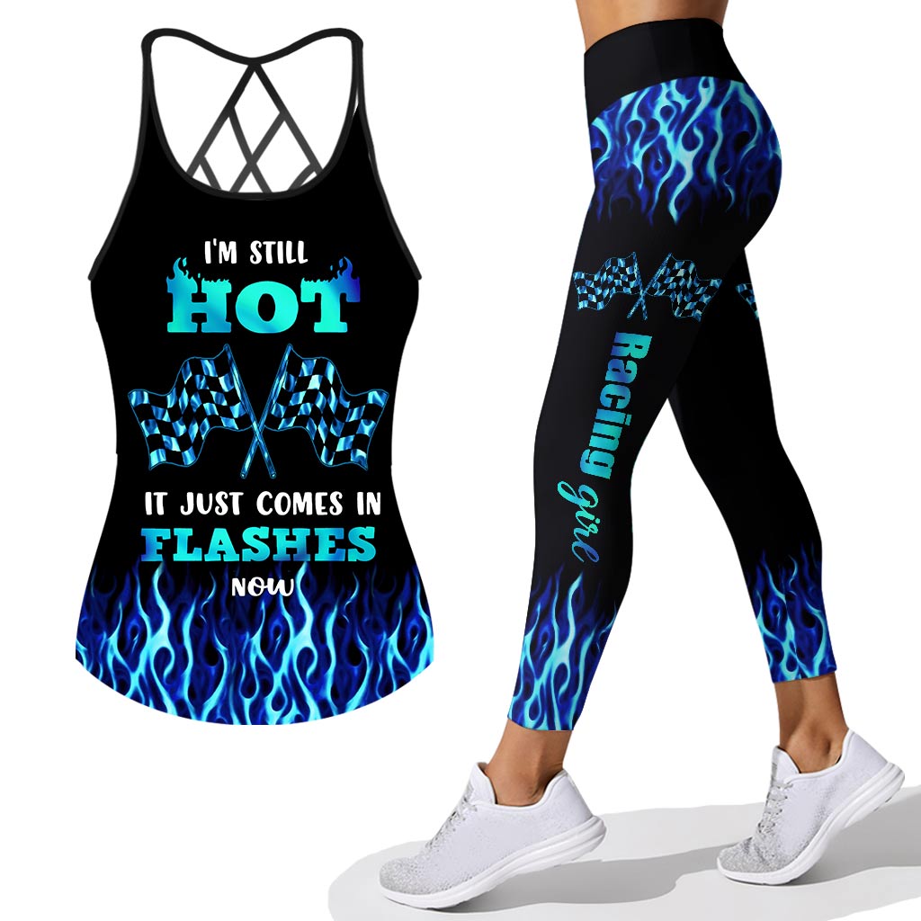 I'm Still Hot - Racing Cross Tank Top and Leggings