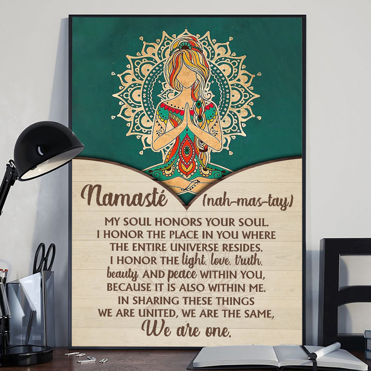 Namaste - Yoga Canvas And Poster