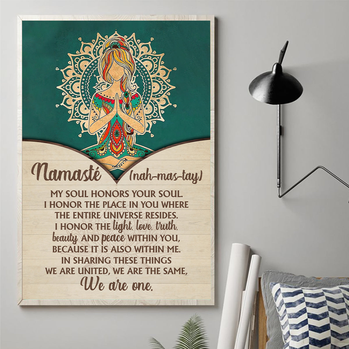 Namaste - Yoga Canvas And Poster