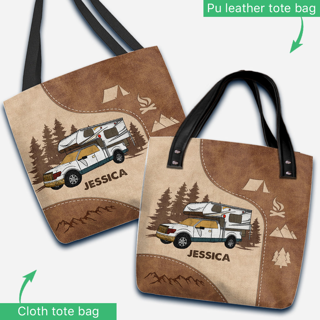 Happy Camper - Personalized Camping Tote Bag