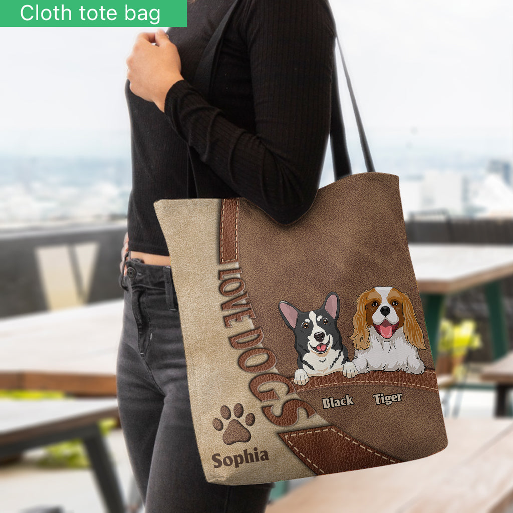 Love DogCat - Personalized Dog Tote Bag