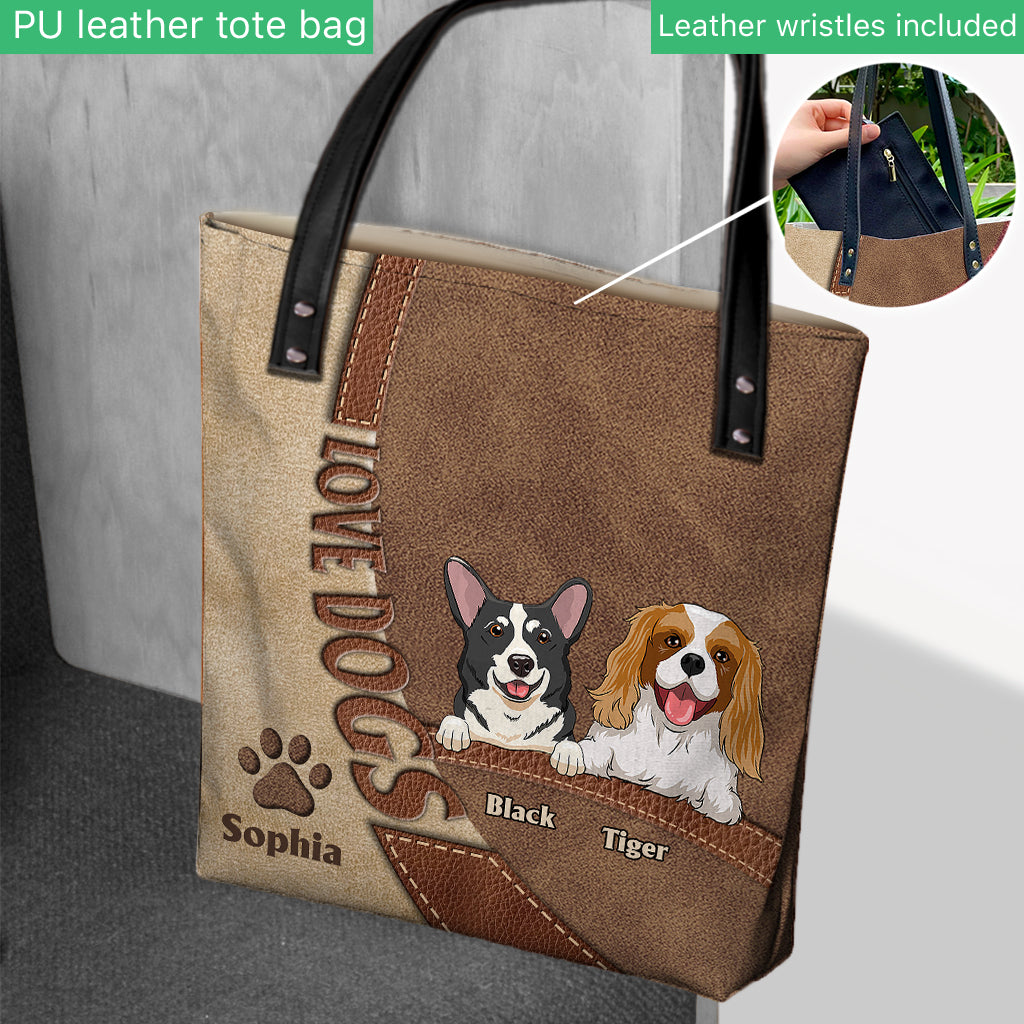 Love DogCat - Personalized Dog Tote Bag