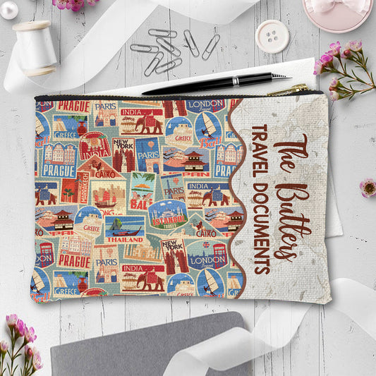 Family Travel Documents - Personalized Travelling Pouch