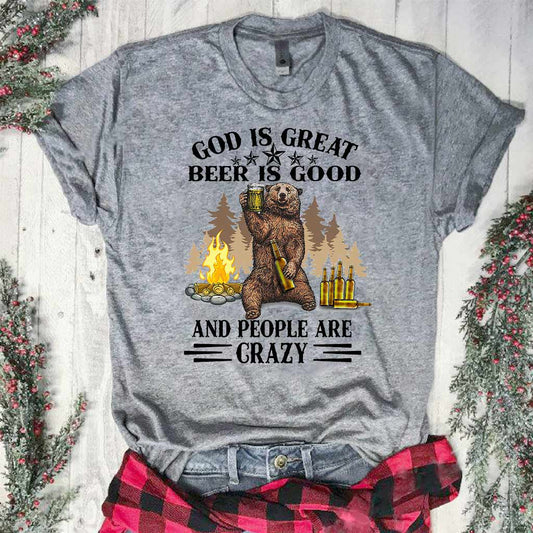 God Is Great Beer Is Good - Camping T-shirt and Hoodie 112021
