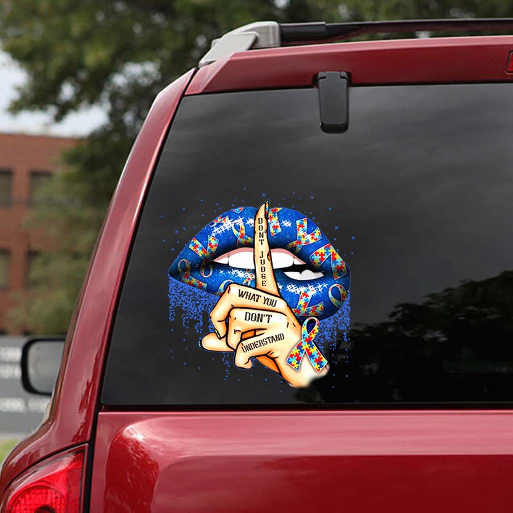 Don't Judge What You Don't Understand - Autism Awareness Decal Full 112021